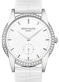 Patek Philippe Calatrava 33 mm 7122-200G-001 White Gold/Diamonds White