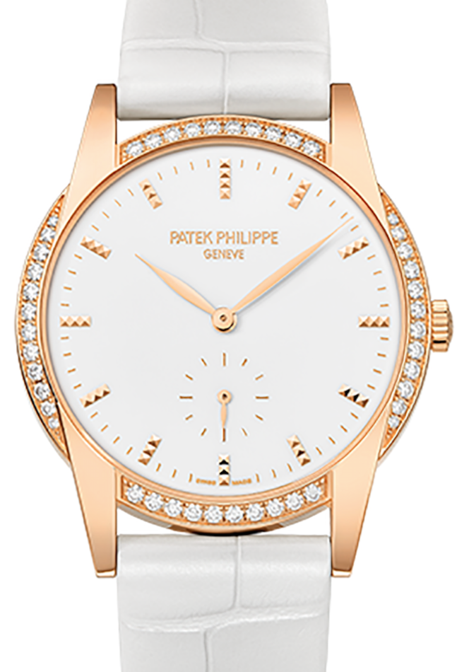Patek Philippe Calatrava 33 mm 7122-200R-001 Rose Gold/Diamonds White
