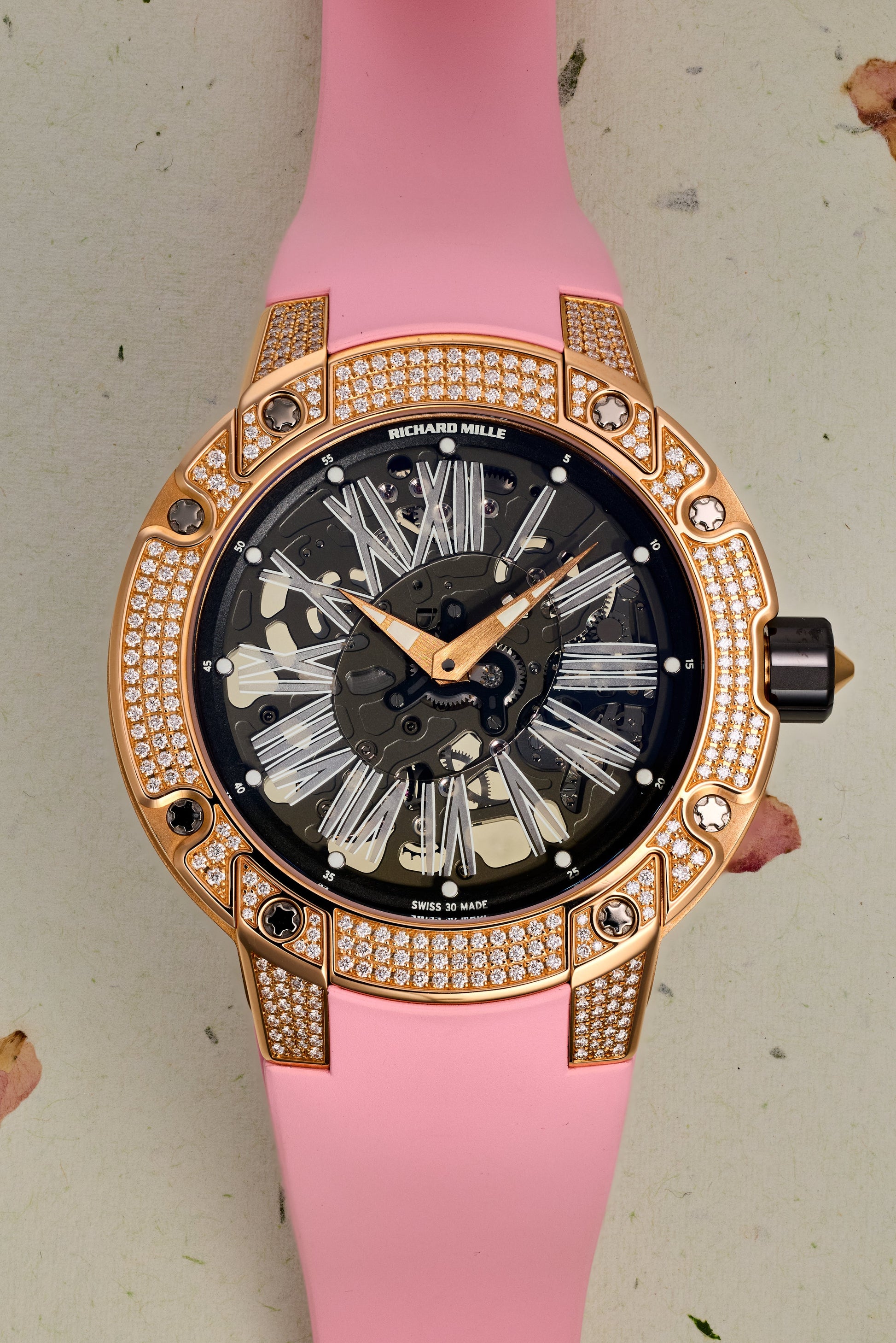 Richard Mille Automatic Winding 45.7 mm RM033FRG Rose Gold Skeleton