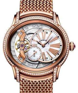 Audemars Piguet Millenary Hand-Wound 39.5 mm 77247OR.ZZ.1272OR.01 Rose Gold/Diamonds Analog