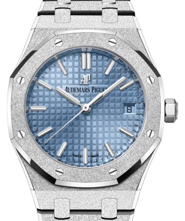 Audemars Piguet Royal Oak 34 mm 77353BC.GG.1263BC.01 White Gold Blue