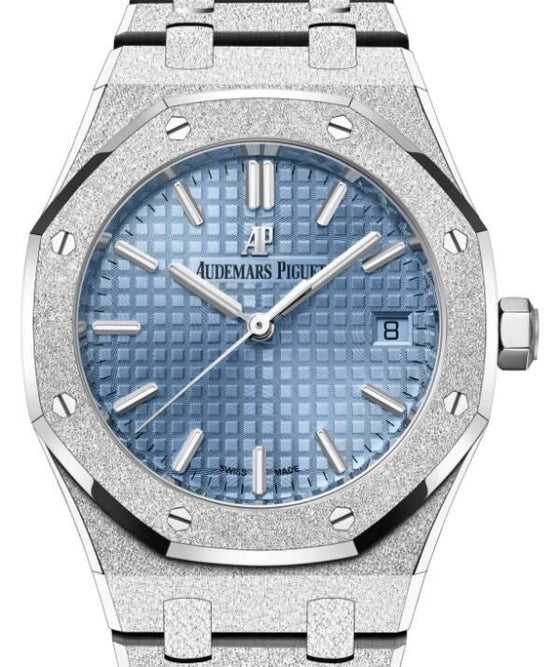 Audemars Piguet Royal Oak 34 mm 77353BC.GG.1263BC.01 White Gold Blue