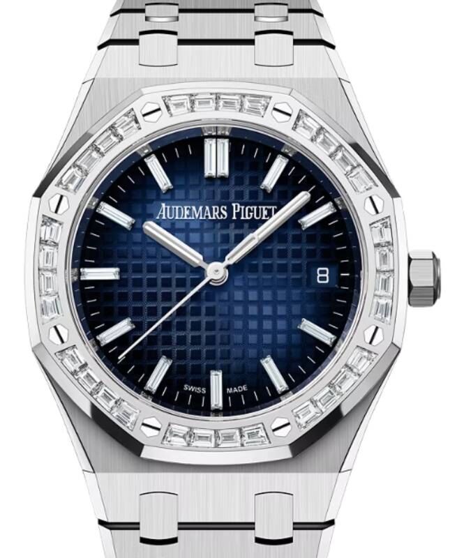 Audemars Piguet Royal Oak 34 mm 77451BC.ZZ.1361BC.01 White Gold Blue