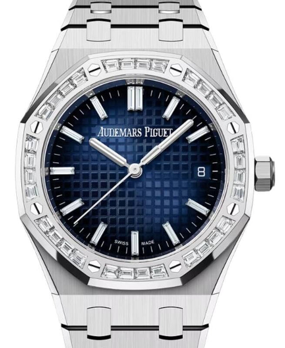 Audemars Piguet Royal Oak 34 mm 77451BC.ZZ.1361BC.01 White Gold Blue