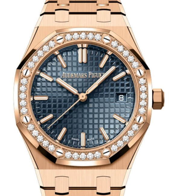 Audemars Piguet Royal Oak Selfwinding 34 mm 77451OR.ZZ.1361OR.04 Rose Gold Blue
