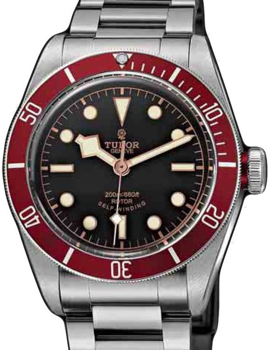 Tudor Heritage Black Bay 79220R-95740 Black Index Stainless Steel & Burgundy Bezel 41mm BRAND NEW