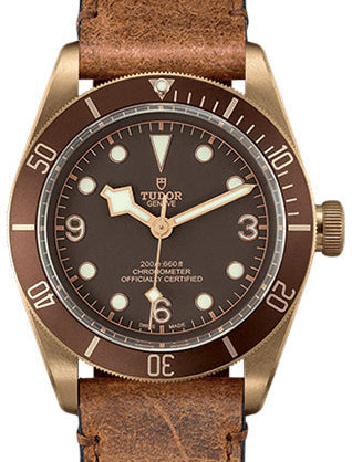 Tudor Heritage Black Bay Bronze 79250BM Brown Arabic & Index Stainless Steel Bronze-Colored PVD Coating 43mm