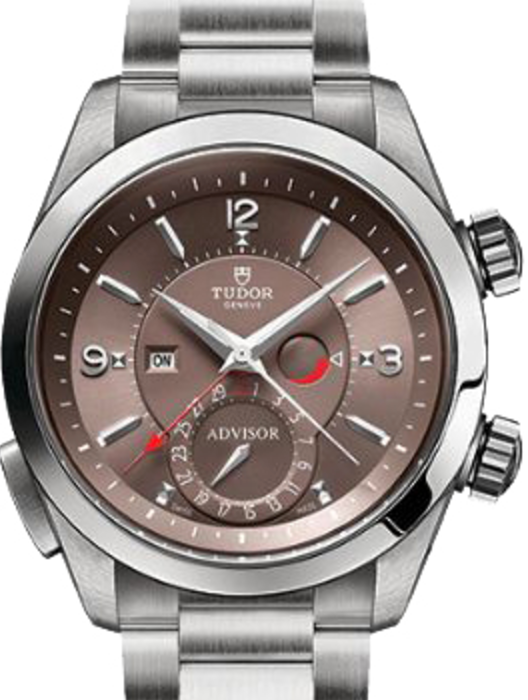 Tudor Heritage Advisor 79620TC Cognac Arabic & Index Titanium & Stainless Steel 42mm BRAND NEW