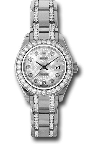 Rolex Pearlmaster 29 29 mm 80299 Silver Jubilee Diamond White Gold Silver