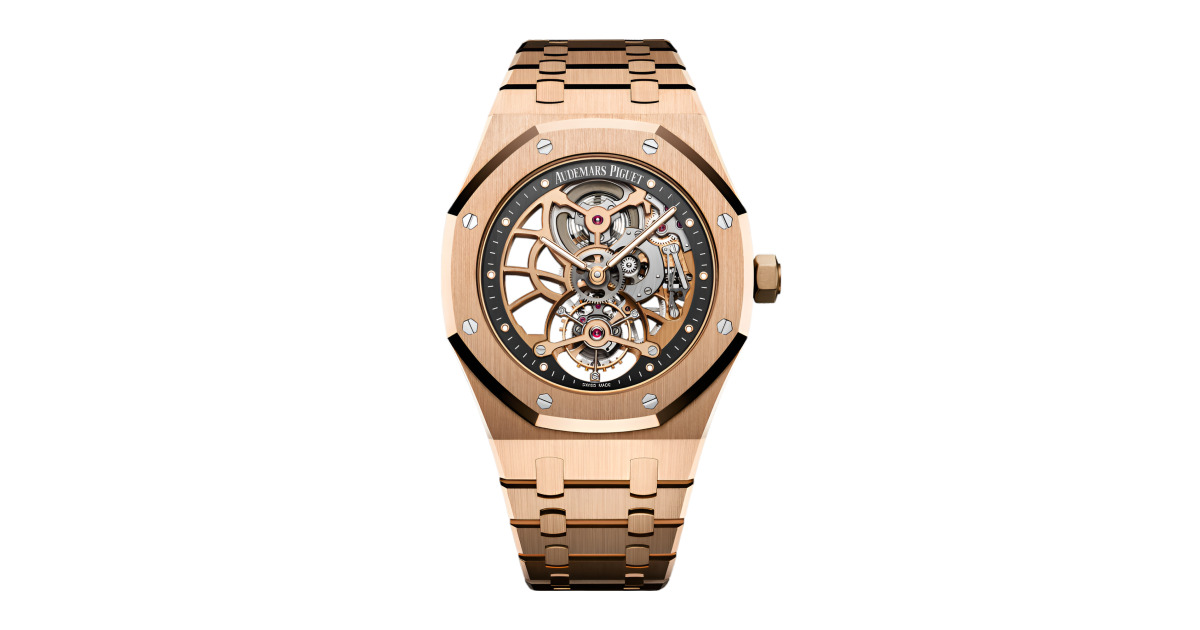 Audemars Piguet Royal Oak Tourbillon Extra-Thin Openworked 41 mm 26518OR.OO.1220OR.01 Rose Gold Analog