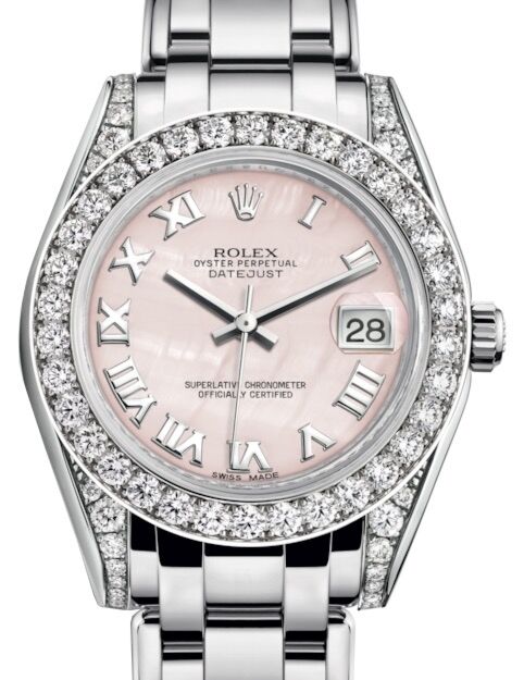 Rolex Pearlmaster 34 34 mm 81159PMRP White Gold/Diamonds Pink
