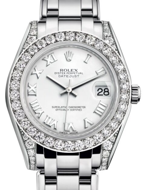 Rolex Pearlmaster 34 34 mm 81159WRP White Gold/Diamonds White
