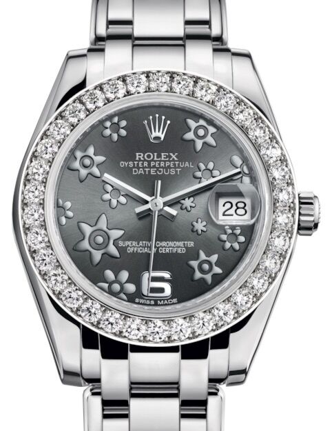 Rolex Pearlmaster 34 34 mm 81299DRFMAP White Gold/Diamonds Rhodium