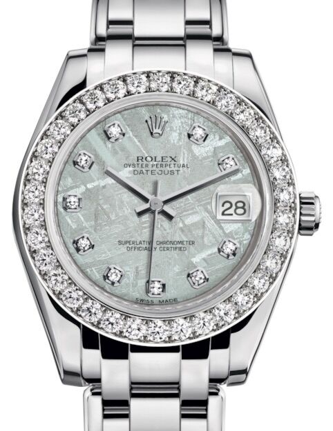 Rolex Pearlmaster 34 34 mm 81299MDP White Gold/Diamonds Meteorite
