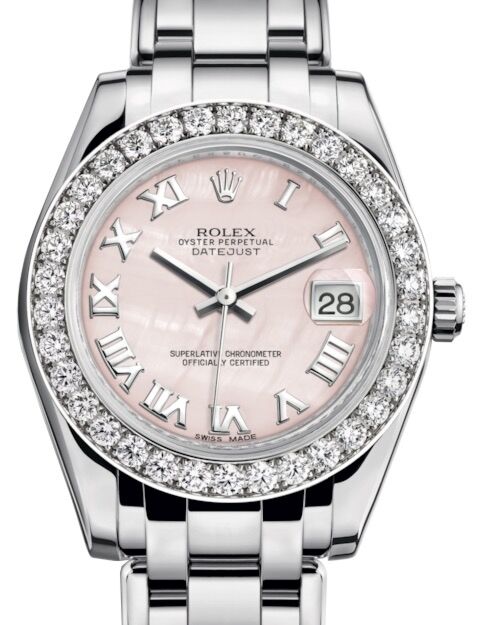 Rolex Pearlmaster 34 34 mm 81299PMRP White Gold/Diamonds Pink