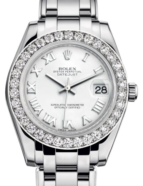 Rolex Pearlmaster 34 34 mm 81299WRP White Gold/Diamonds White