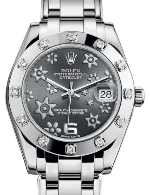 Rolex Pearlmaster 34 34 mm 81319DRFMAP White Gold/Diamonds Rhodium