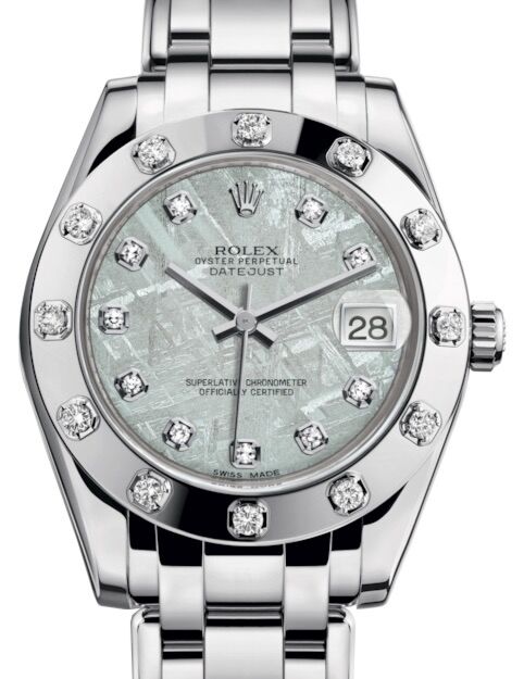 Rolex Pearlmaster 34 34 mm 81319MDP White Gold/Diamonds Meteorite