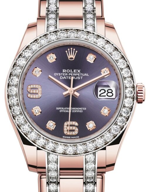 Rolex Pearlmaster 39 39 mm 86285ADDP Rose Gold/Diamonds Aubergine