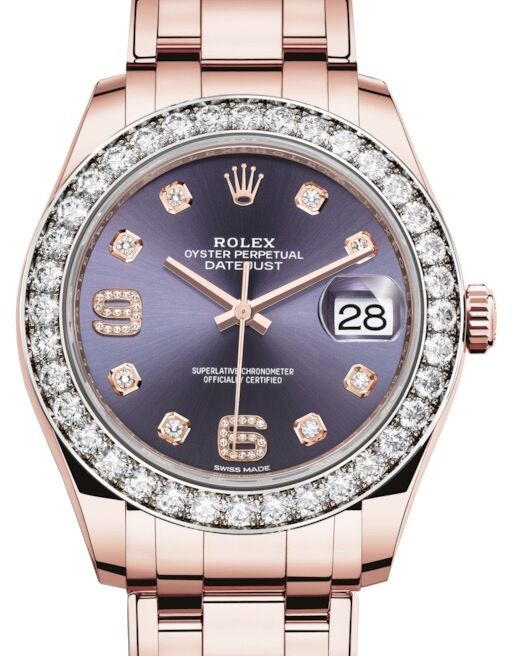 Rolex Pearlmaster 39 39 mm 86285ADP Rose Gold/Diamonds Aubergine