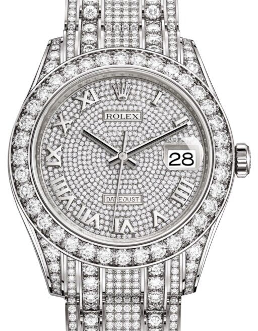 Rolex Pearlmaster 39 39 mm 86409RBRDPRDP White Gold/Diamonds Diamond Pave