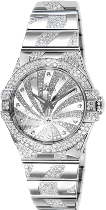 OMEGA 123.55.31.20.55.009 CONSTELLATION CO-AXIAL 31mm WHITE GOLD BRAND NEW