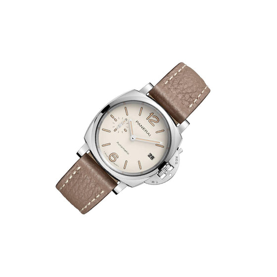 Panerai Luminor Due Piccolo Due Stainless Steel 38mm White Dial Leather Strap PAM01043 - BRAND NEW