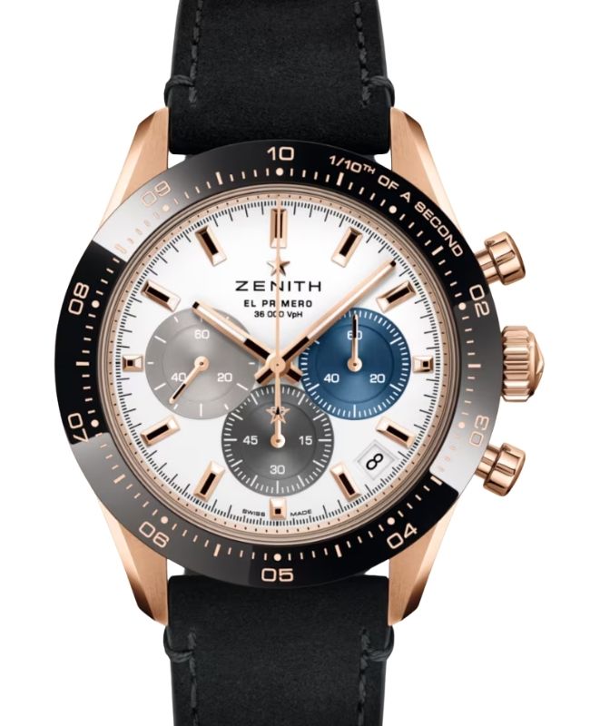 Zenith Chronomaster Sport El Primero Rose Gold/Ceramic 41mm White Dial 18.3100.3600/69.C920