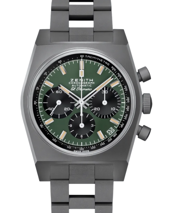 Zenith Chronomaster Revival Safari Titanium 37mm Deep Green Dial 97.T384.400/57.M384 - BRAND NEW