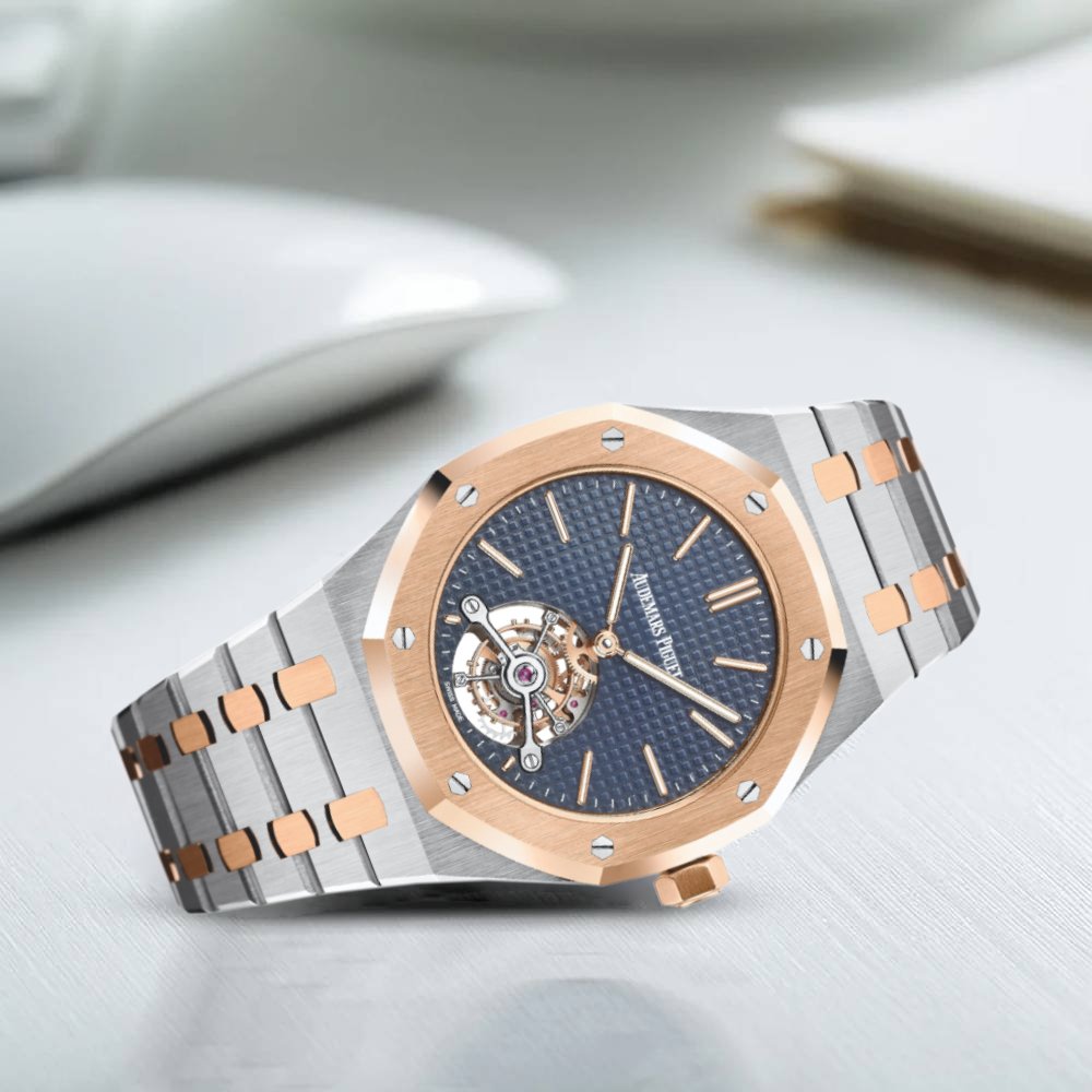 Audemars Piguet Royal Oak Tourbillon Extra-Thin 41 mm 26517SR.OO.1220SR.01 Steel/Rose Gold Analog