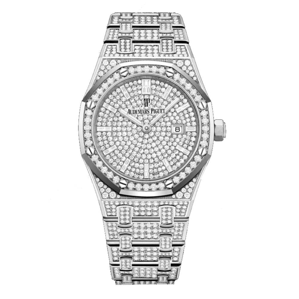Audemars Piguet Royal Oak Quartz 33 mm 67652BC.ZZ.1265BC.01 White Gold/Diamonds Diamond Pave