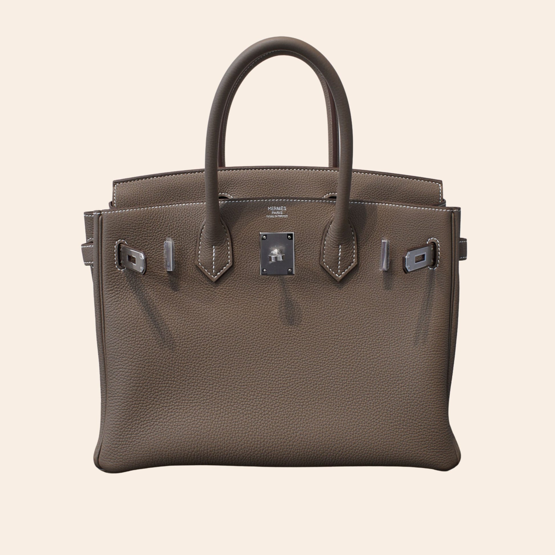 Hermes Birkin 30 Togo Etoupe Palladium Hardware - BRAND NEW
