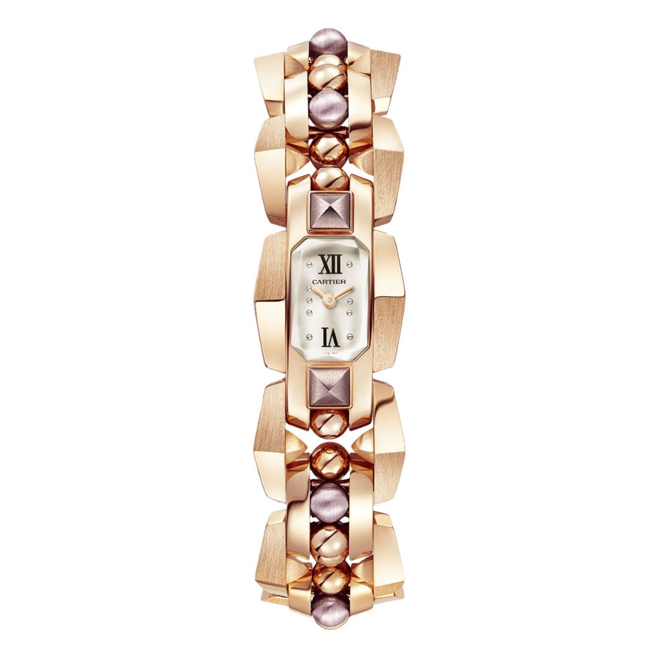 Cartier Clash [Un]limited Rose Gold Silver Dial Quartz WGMB0003