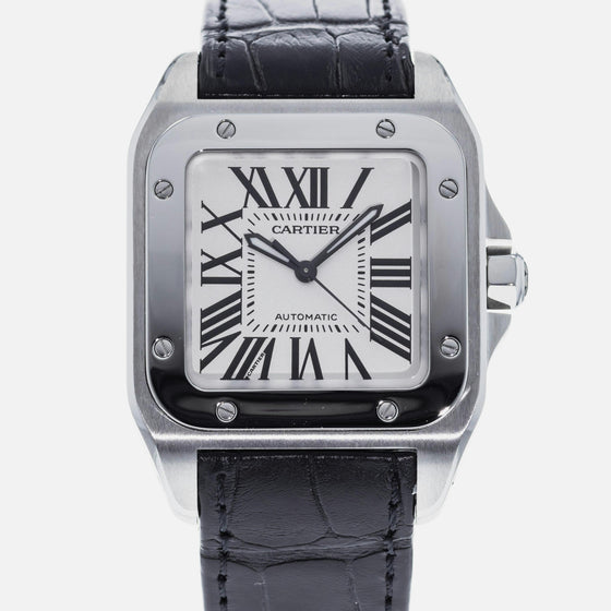 CARTIER W20106X8 SANTOS 100 STAINLESS STEEL BRAND NEW