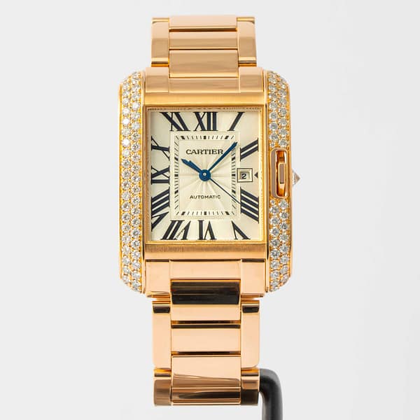 CARTIER WT100005 TANK ANGLAISE 18K YELLOW GOLD, DIAMONDS BRAND NEW