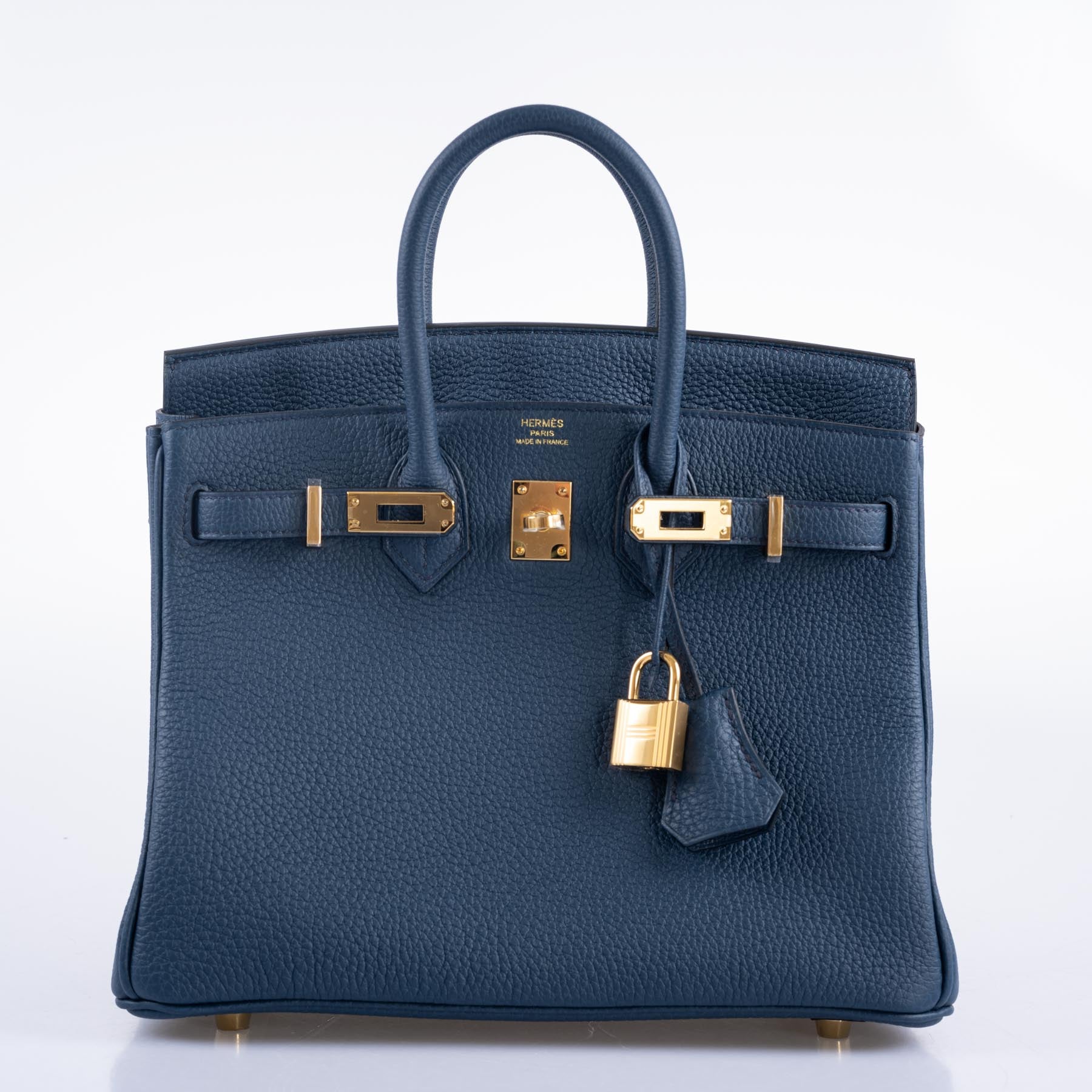 Hermes Birkin 25 Togo Blue De Prusse Gold Hardware - BRAND NEW