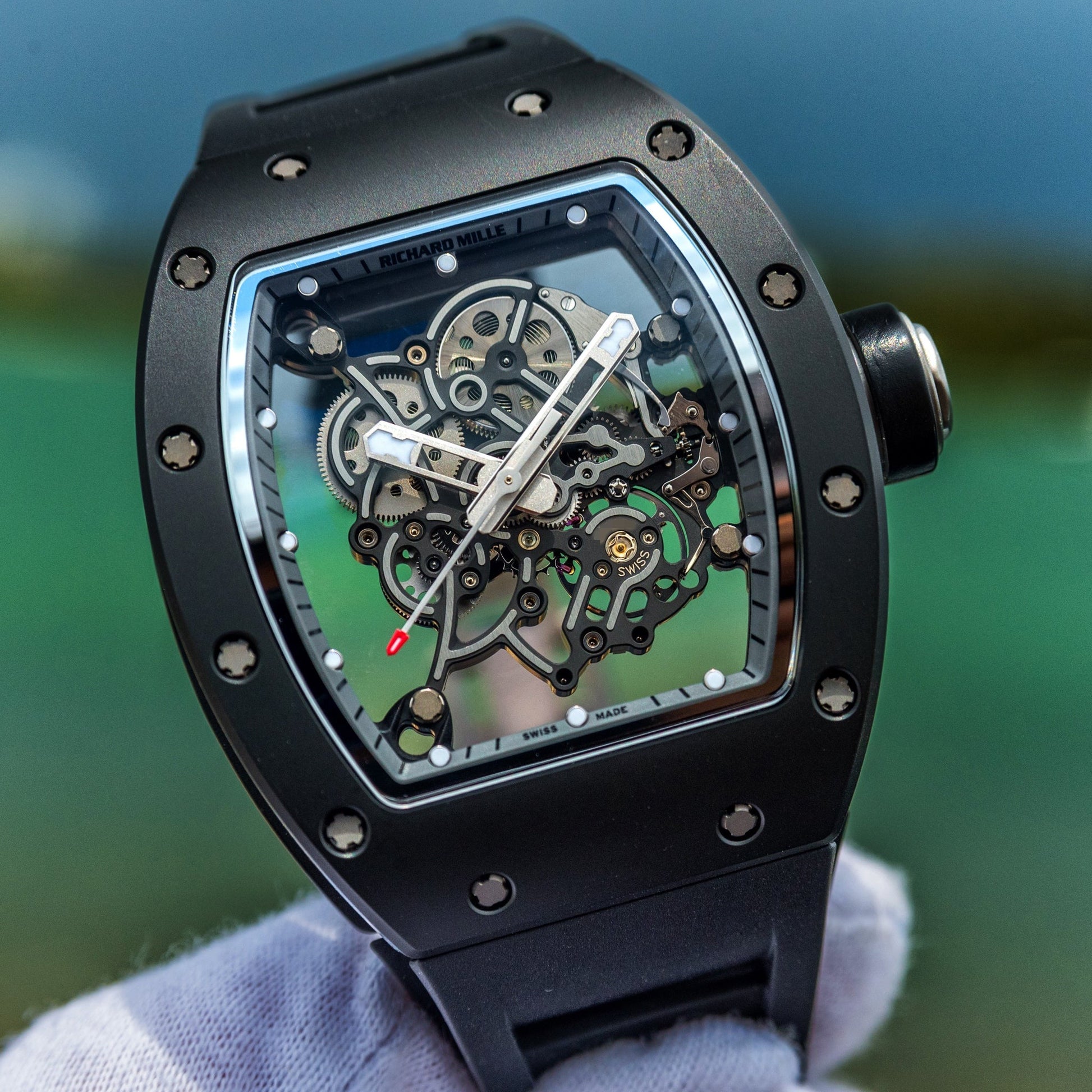 Richard Mille Manual Winding Bubba 49 mm RM055ASIA Titanium Luminous