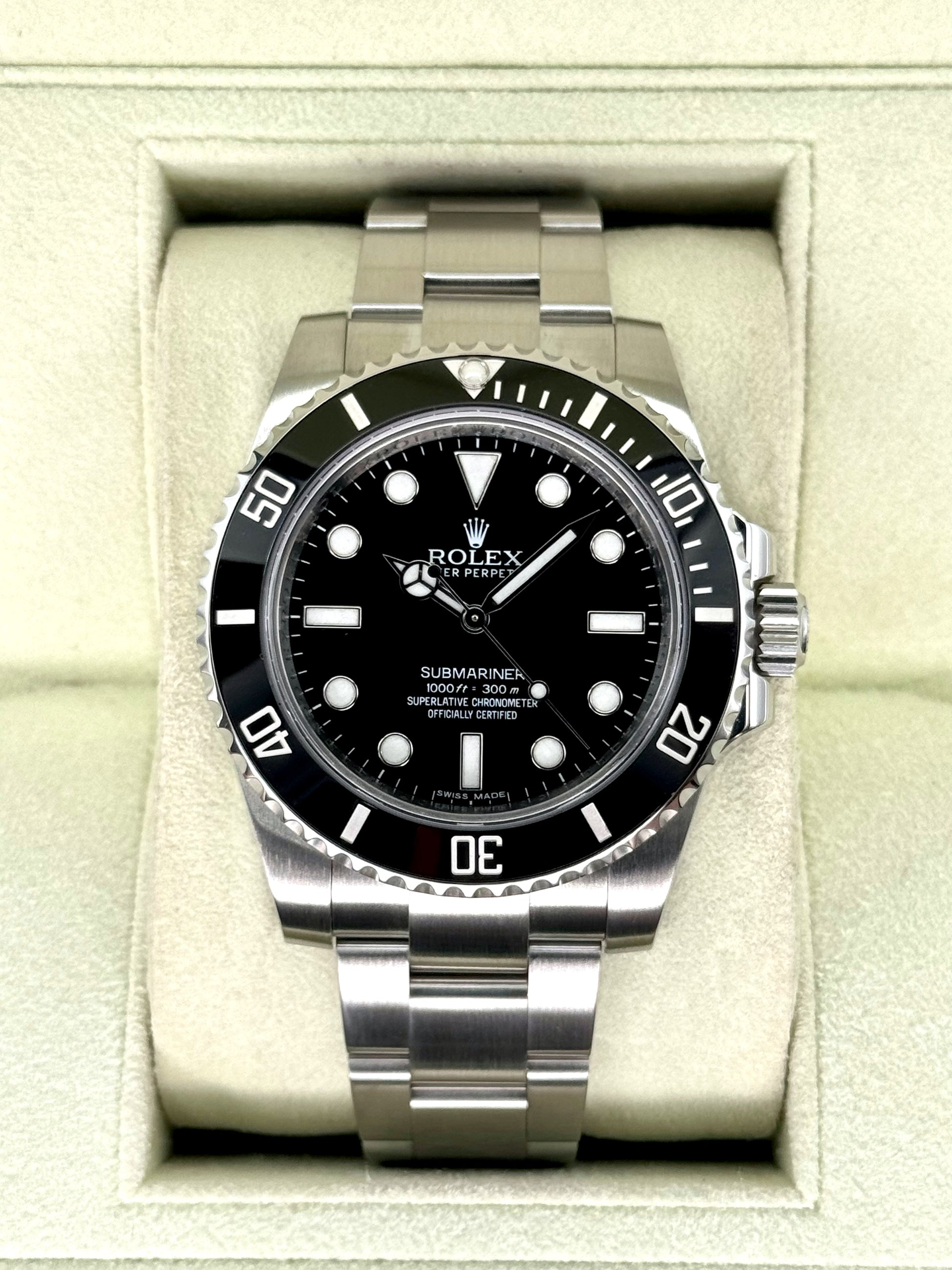 Rolex Submariner 40 mm 1140602 Steel Black