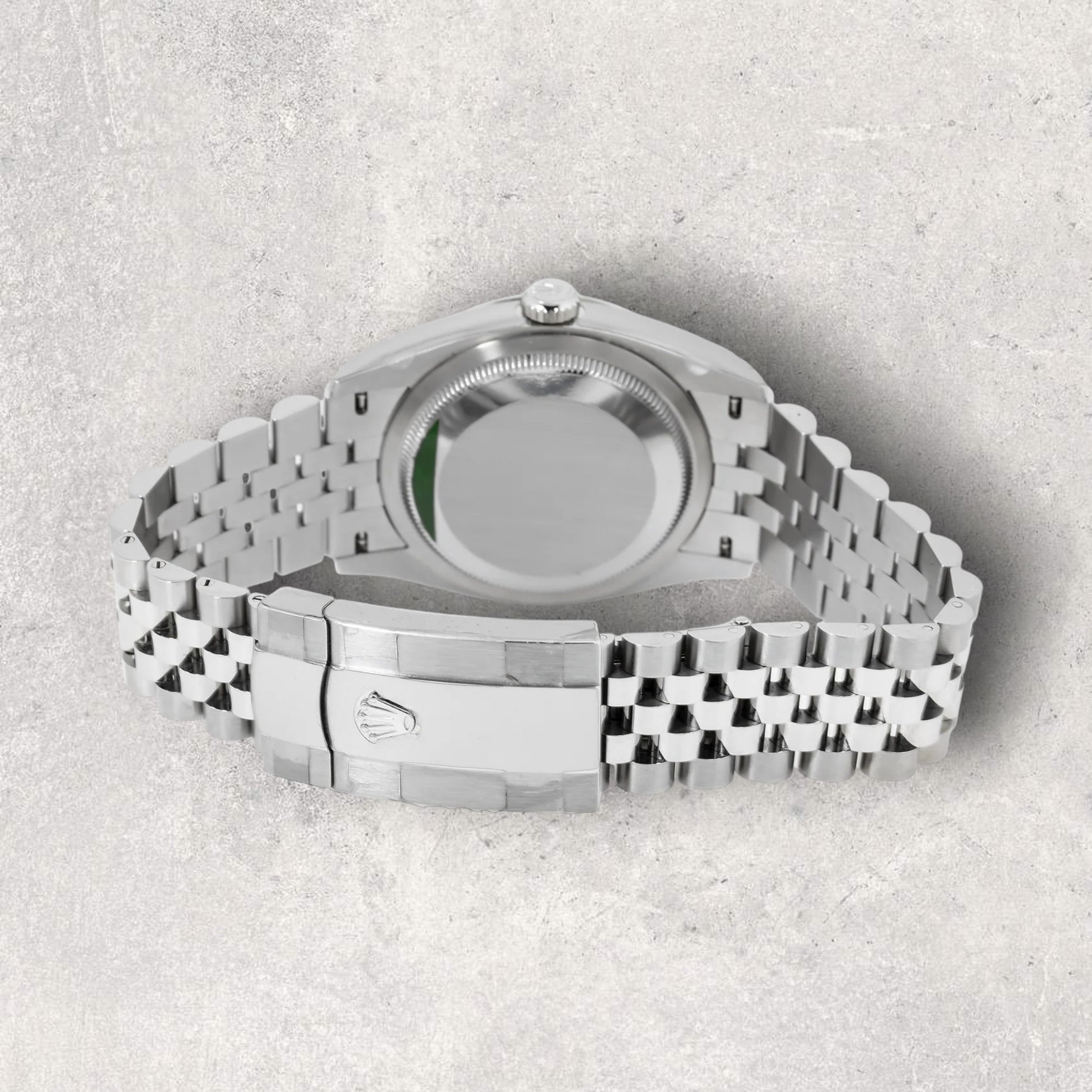 Rolex Datejust 41 126334 Stainless Steel Fluted Motif Blue Dial Jubilee Bracelet Fluted Bezel