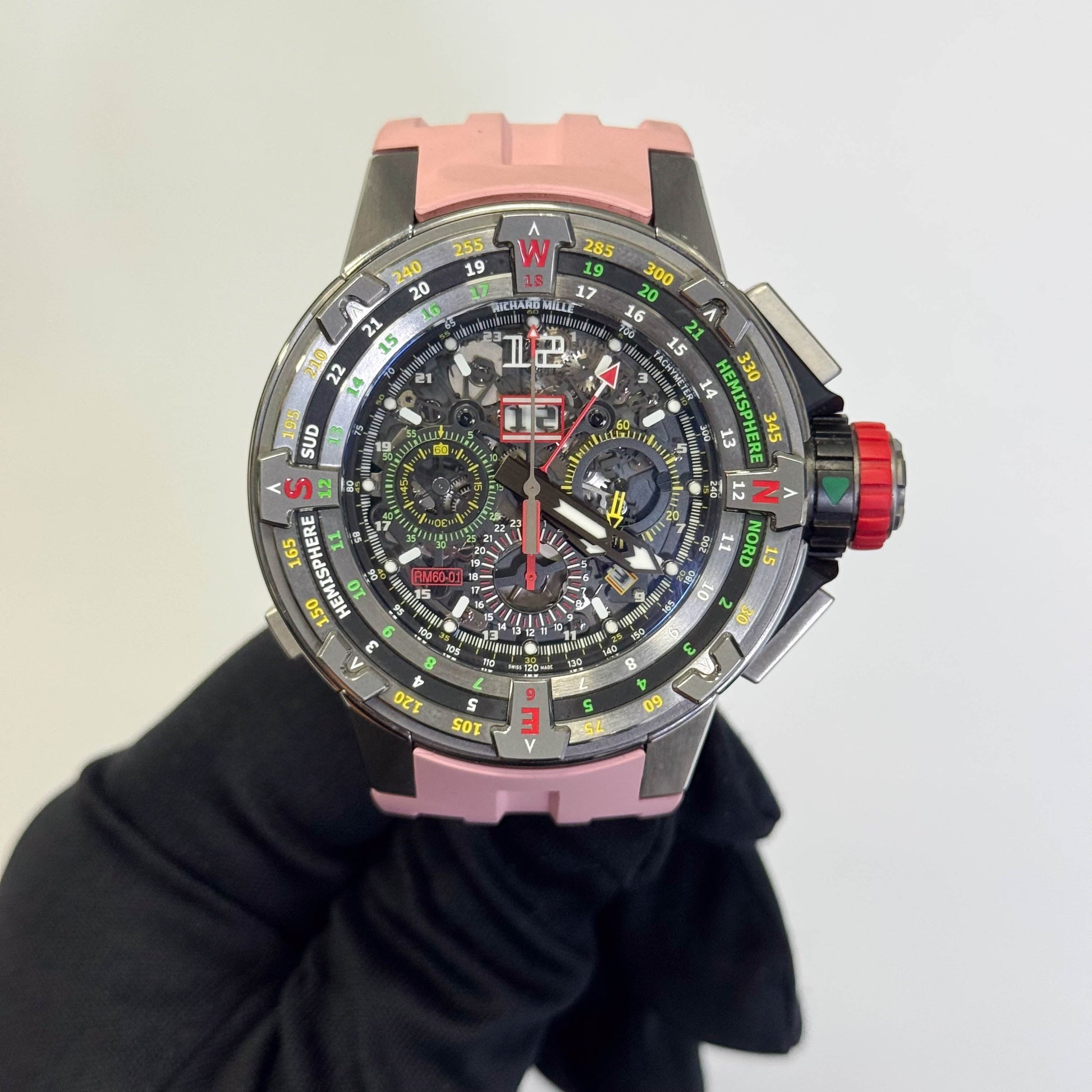 Richard Mille Automatic Winding 50 mm RM60-01 Titanium Skeleton