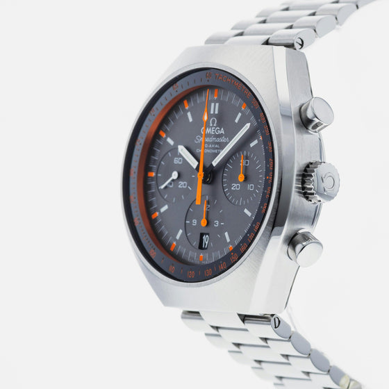 Omega 327.10.43.50.06.001 Speedmaster Mark II Co-Axial Chronograph Grey Index Red Stainless Steel BRAND NEW