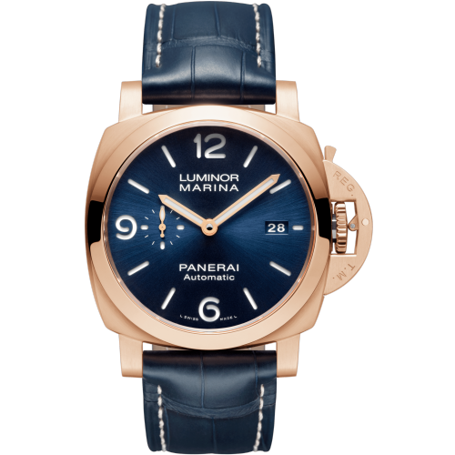 Panerai Luminor Marina Goldtech Sole Blu 44mm Blue Dial PAM01112