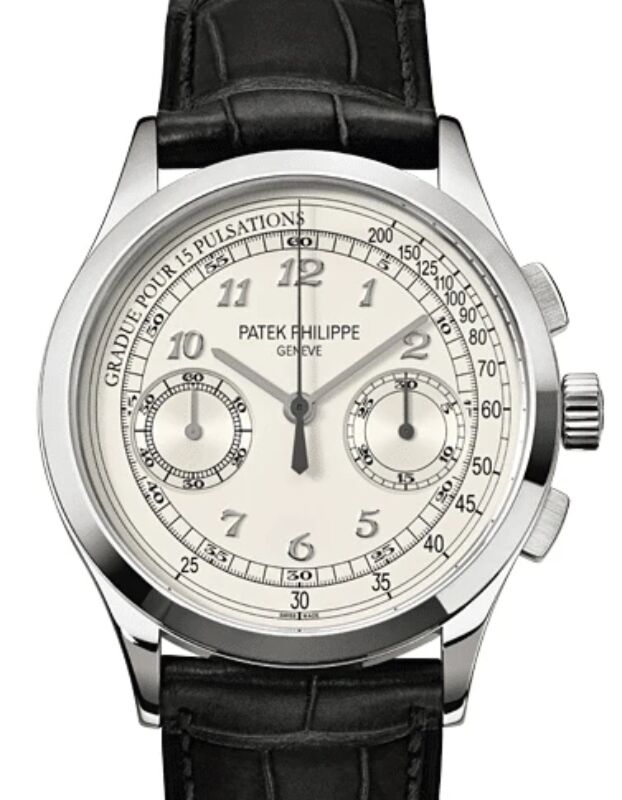 Patek Philippe Complications 40 mm PP 5170G-001 White Gold Silver