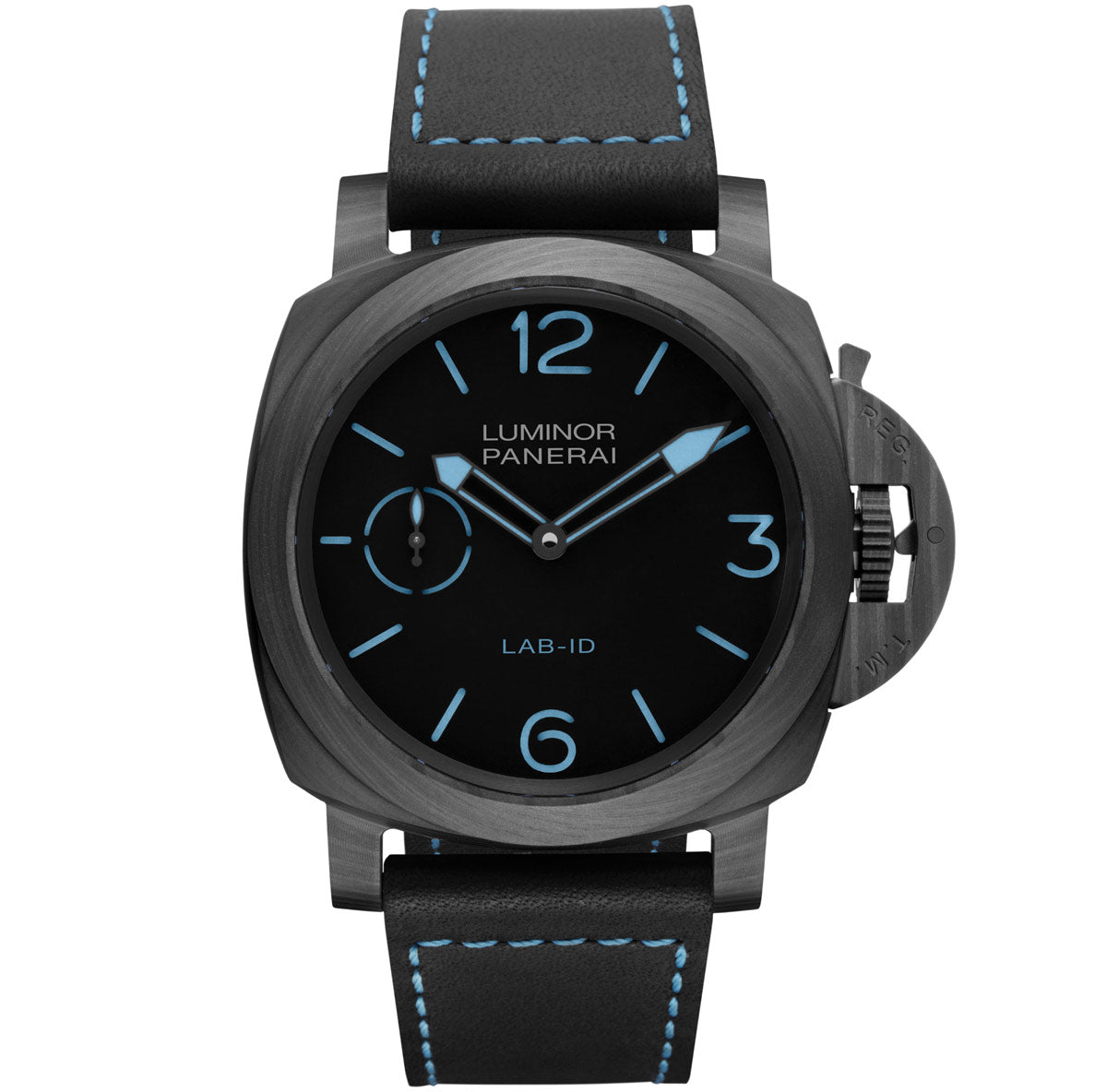 Panerai Luminor Lab-Id Carbotech Carbon Fibre 49mm Black Dial Leather Strap PAM00700 - BRAND NEW