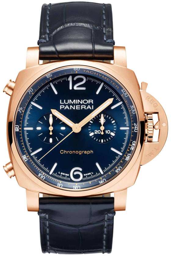 Panerai Luminor Chrono Goldtech Blu Notte Gold Copper 44mm Blue Dial PAM01111 - BRAND NEW