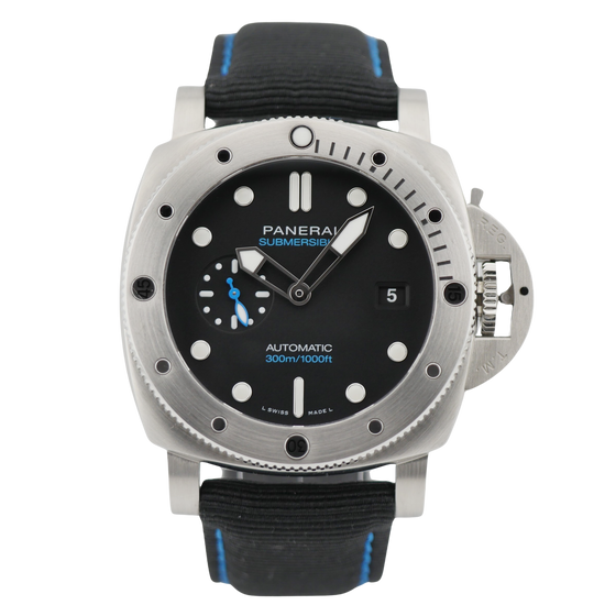 Panerai Submersible QuarantaQuattro Steel Black Dial PAM01596
