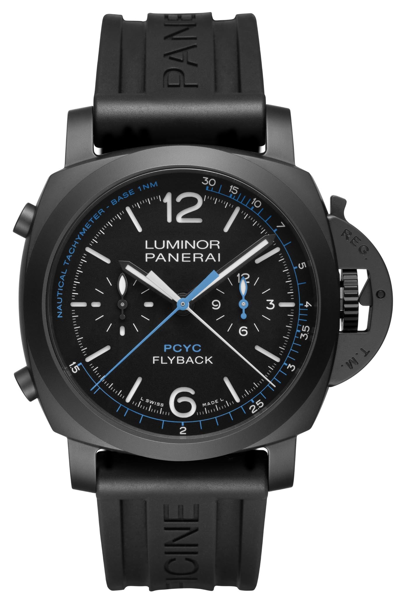 Panerai Luminor Yachts Challenge Black Ceramic 44mm Black Dial Rubber Strap PAM00788 - BRAND NEW