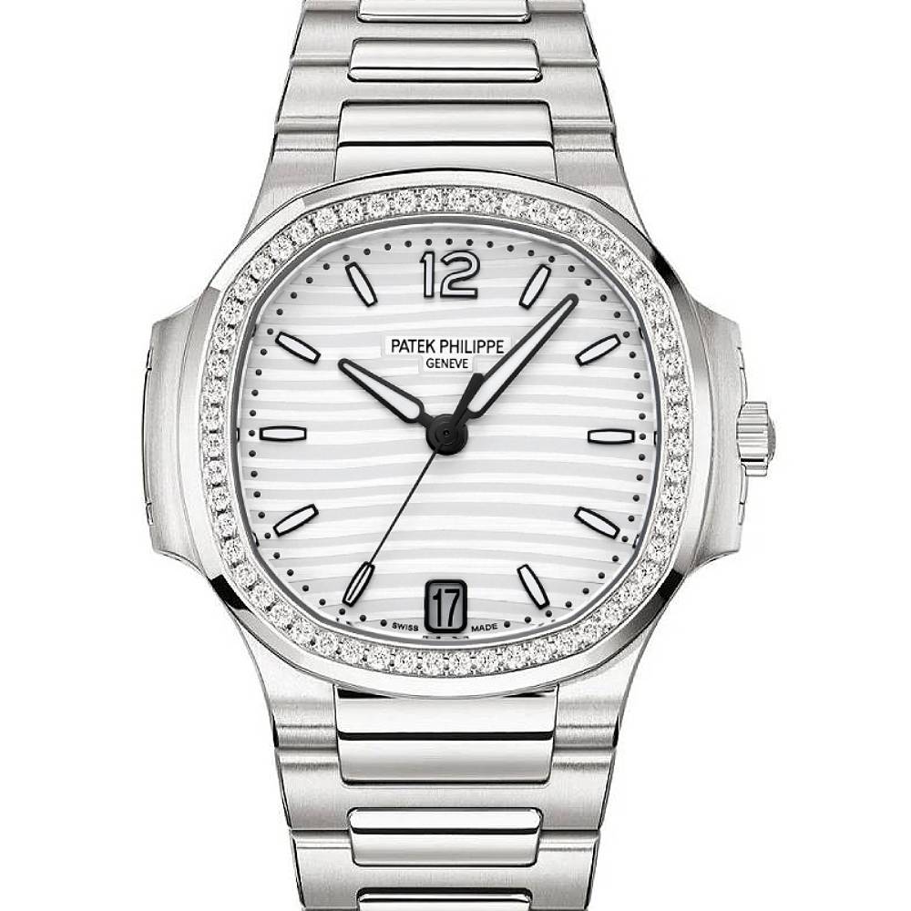 Patek Philippe Nautilus 40 mm 7018/1A-001 Steel/Diamonds Silver