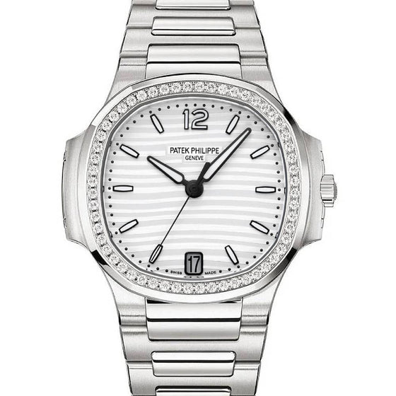 Patek Philippe Nautilus 40 mm 7018/1A-001 Steel/Diamonds Silver