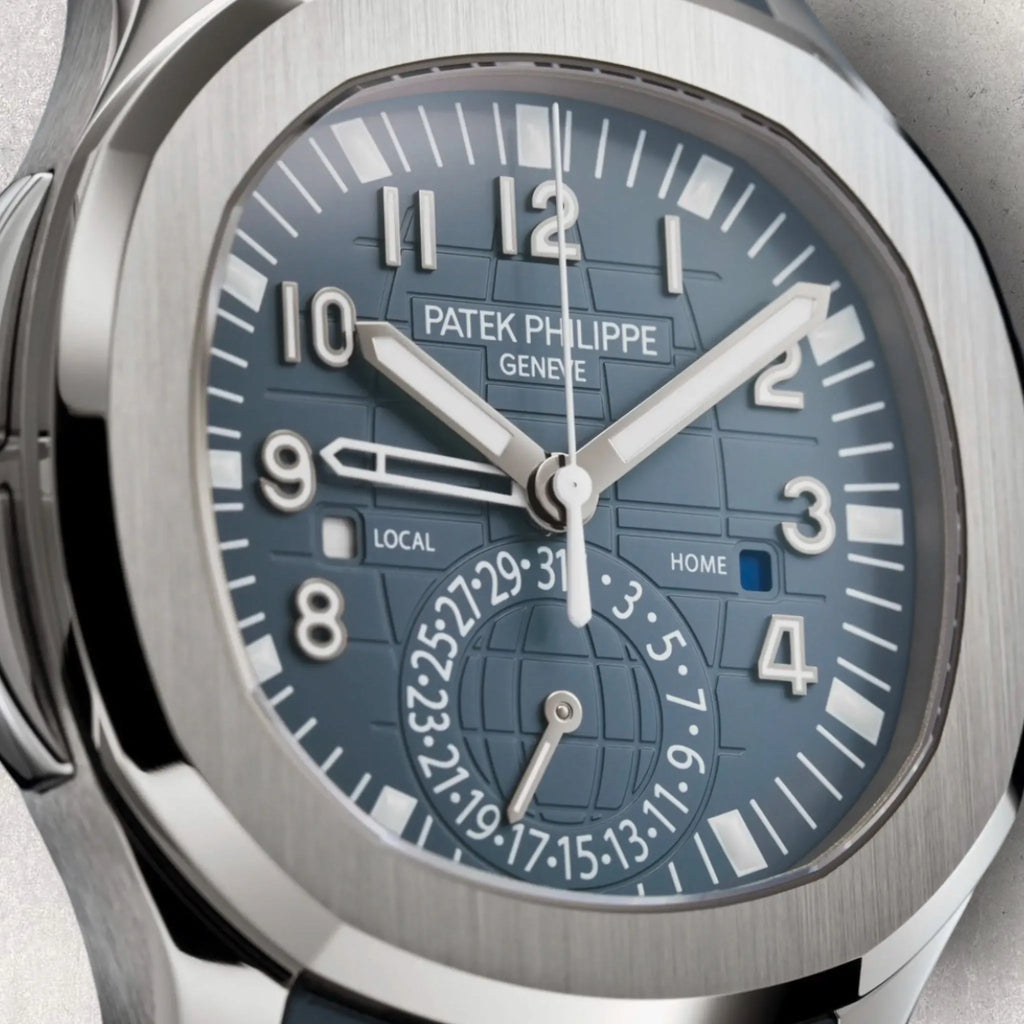 Patek Philippe Aquanaut 5164G-001 Travel Time White Gold Blue Dial